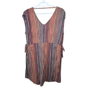 Universal Thread Sleeveless Drawstring Waist Dress Multi  Colored Woman Large